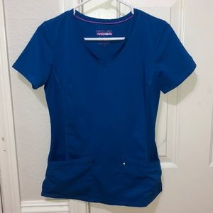 Royal Blue Scrubs Top and Bottom Set